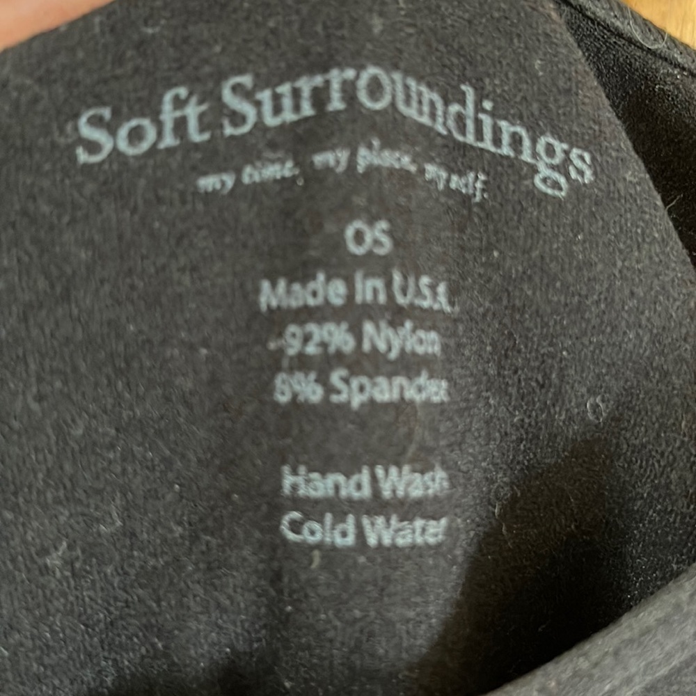 Soft Surroundings Black Tank Cami Nylon Spandex  Small medium Large - Picture 3 of 3